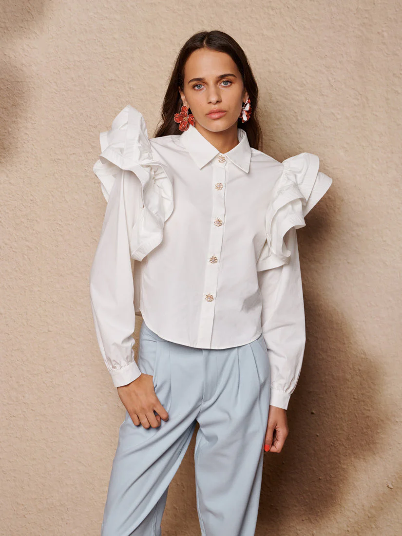 Afterglow Ruffle Blouse
