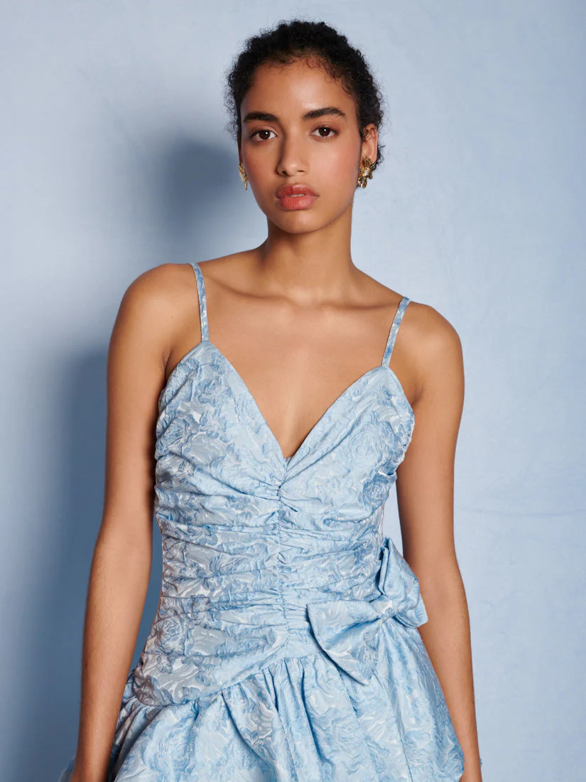 <b>DREAM</b> Agnes Jacquard Ruffle Mini Dress - Image 5