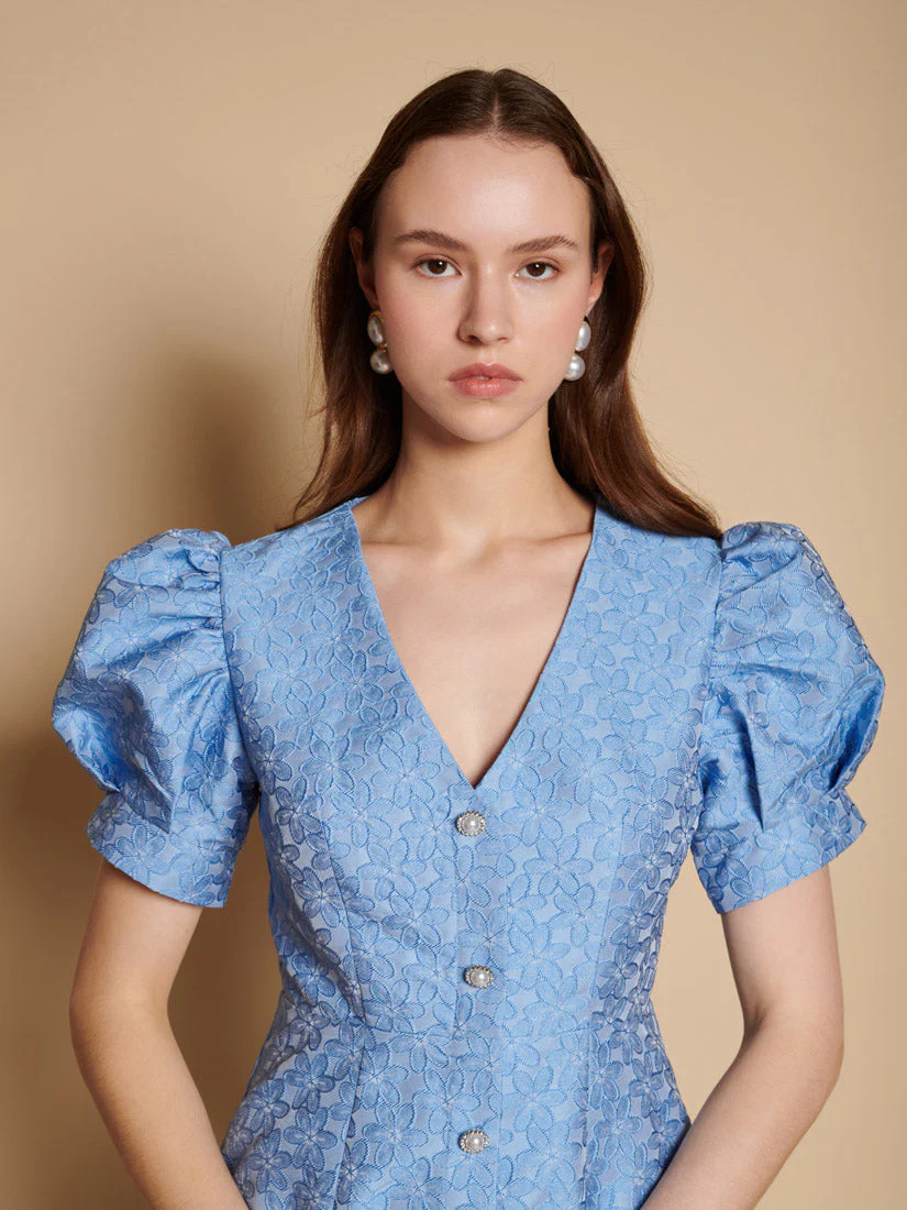 Alice Jacquard Midi Dress - Image 5