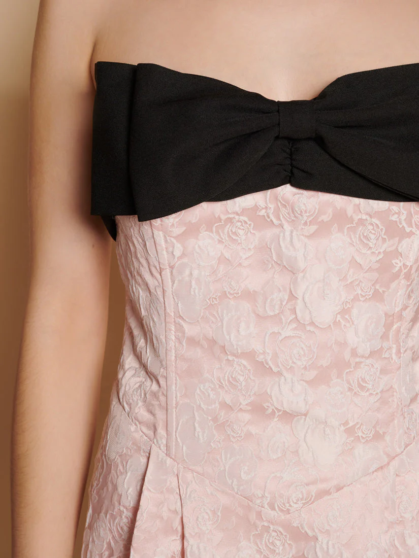 Anders Jacquard Bow Midi Dress - Image 6