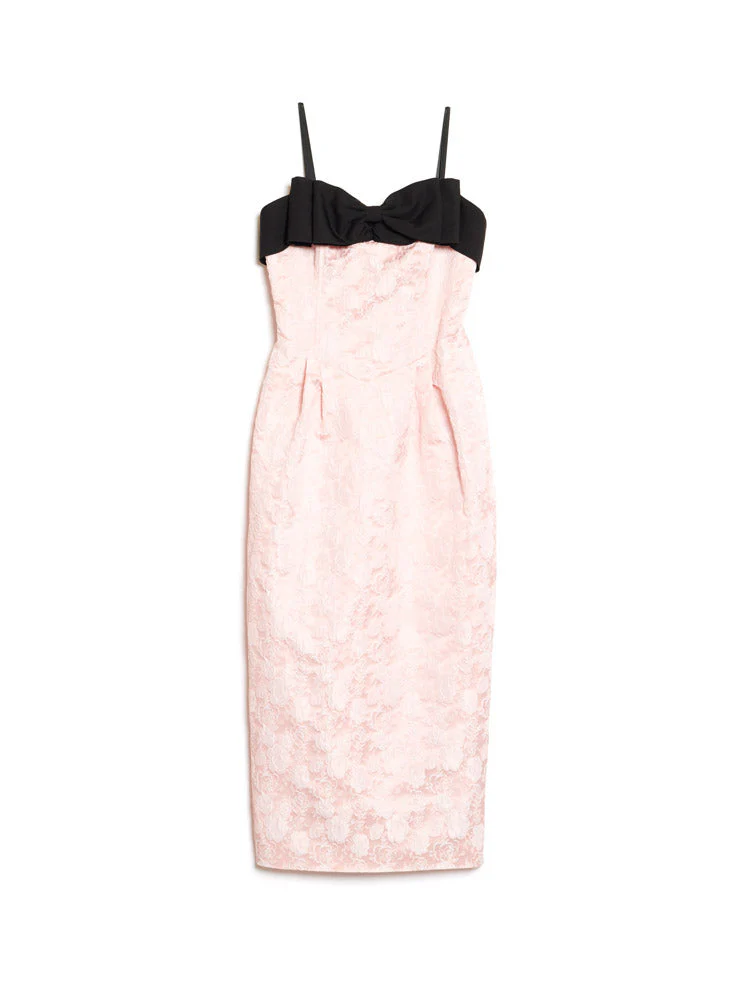 Anders Jacquard Bow Midi Dress - Image 7