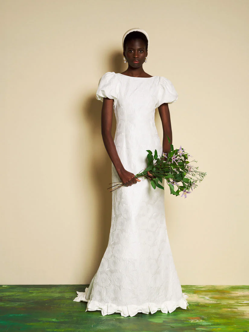 <b>DREAM</b> Belle Bow Jacquard Maxi Dress - Image 4