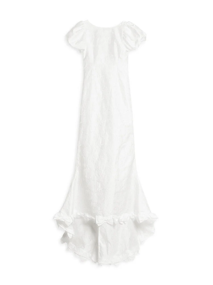 <b>DREAM</b> Belle Bow Jacquard Maxi Dress - Image 7
