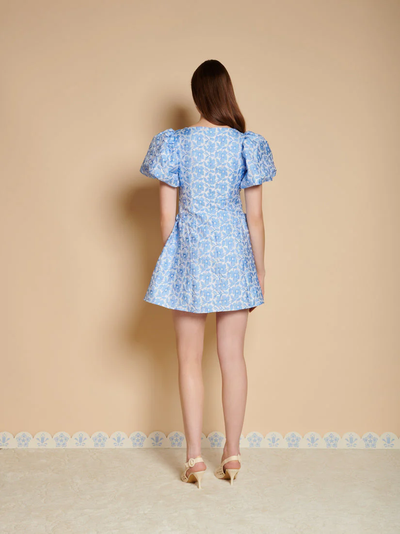 Bilberry Jacquard Mini Dress - Image 3
