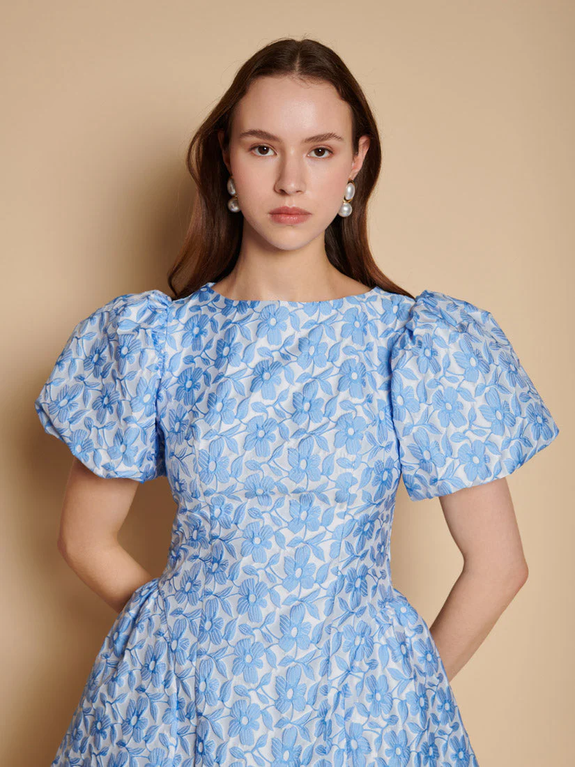 Bilberry Jacquard Mini Dress - Image 5