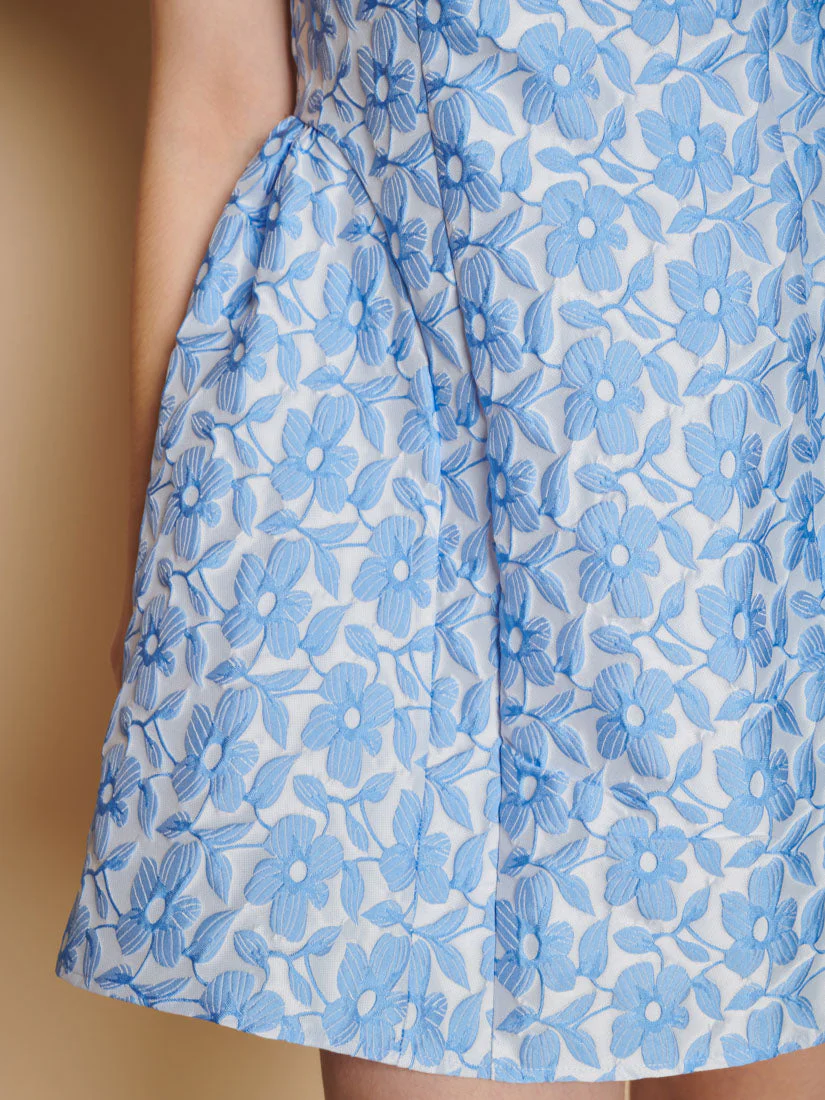 Bilberry Jacquard Mini Dress - Image 6