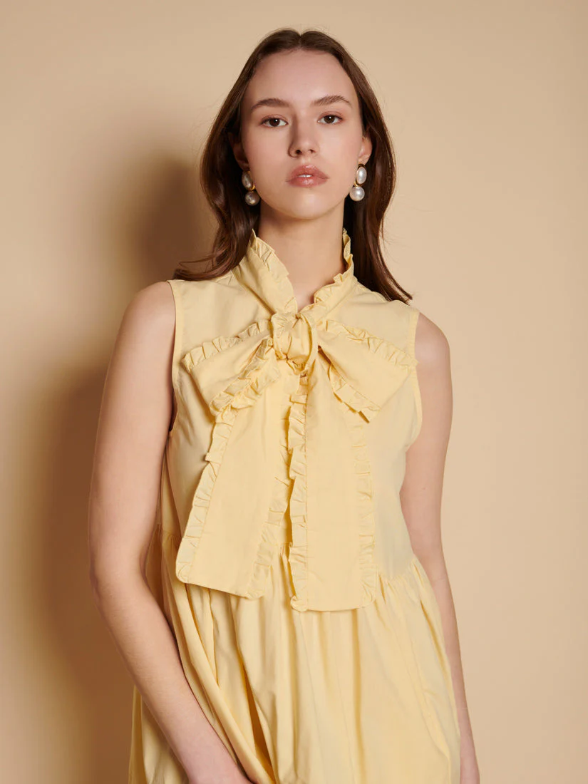 Buttermilk Bow Mini Dress - Image 5