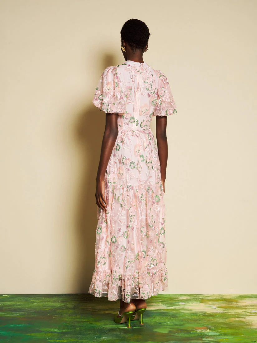 <b>DREAM</b> Camellia Sequin Maxi Dress - Image 2