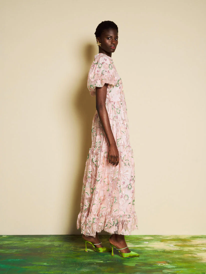 <b>DREAM</b> Camellia Sequin Maxi Dress - Image 3