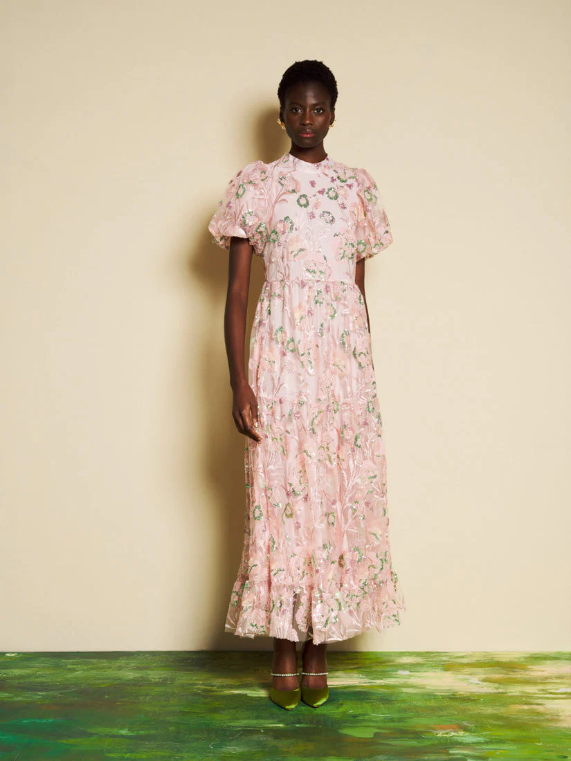 <b>DREAM</b> Camellia Sequin Maxi Dress - Image 4