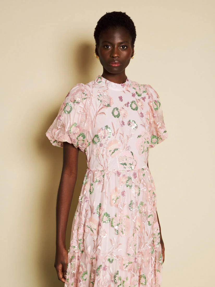 <b>DREAM</b> Camellia Sequin Maxi Dress - Image 5