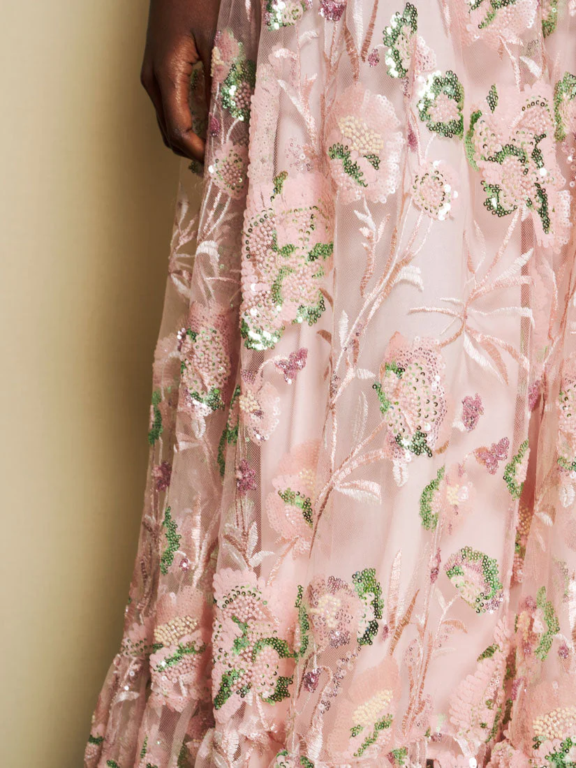 <b>DREAM</b> Camellia Sequin Maxi Dress - Image 7