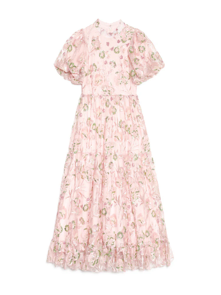 <b>DREAM</b> Camellia Sequin Maxi Dress - Image 8