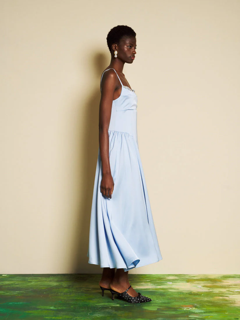 <b>DREAM</b> Ciel Satin Midi Dress - Image 2