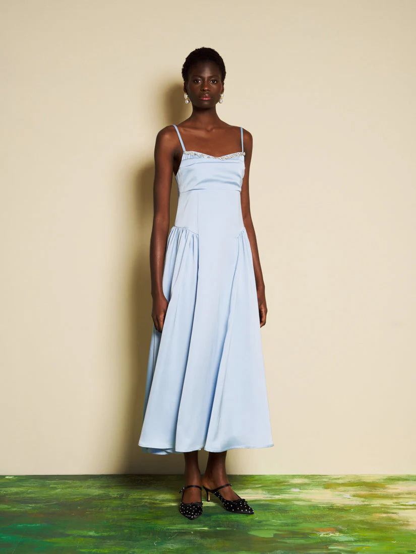 <b>DREAM</b> Ciel Satin Midi Dress - Image 4