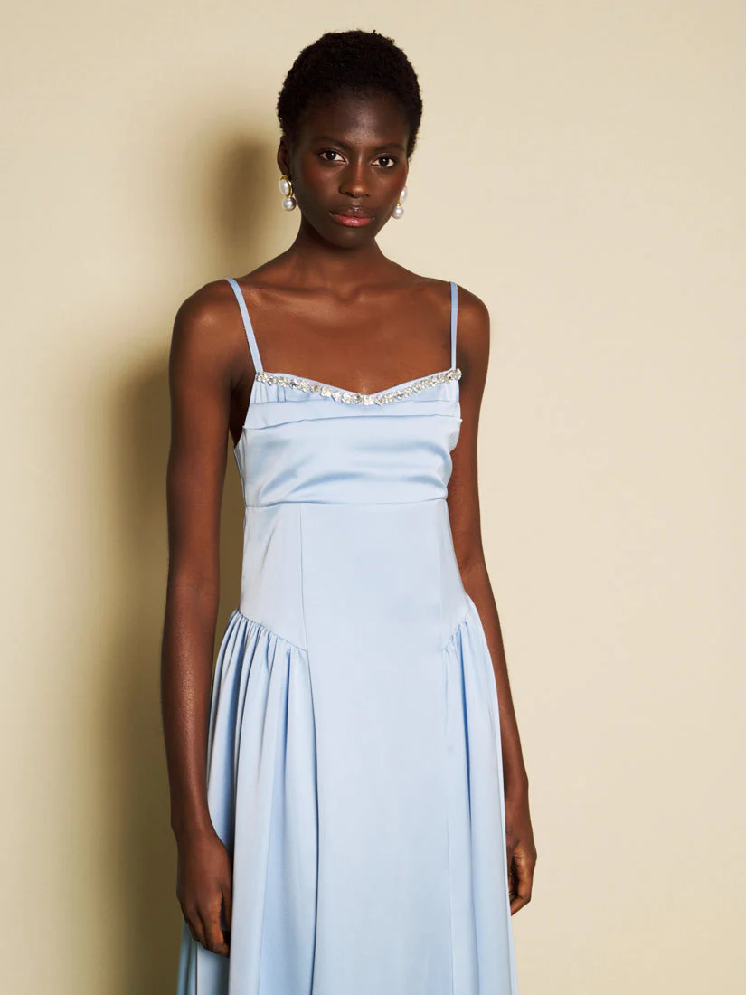 <b>DREAM</b> Ciel Satin Midi Dress - Image 5