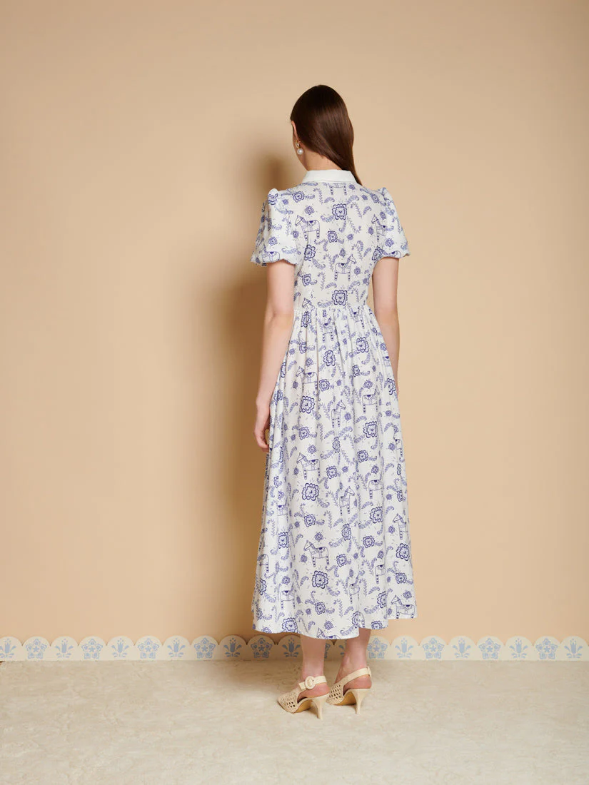 Dala Print Midi Dress - Image 3
