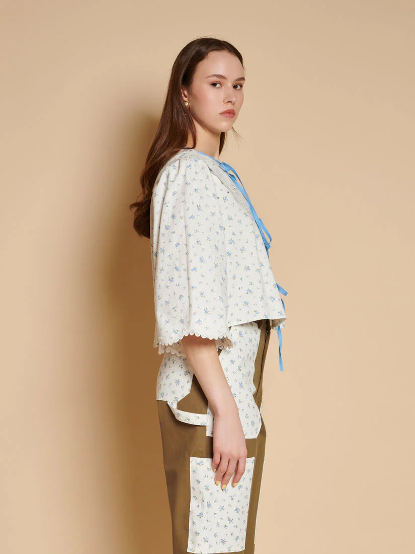 Dalarna Ditsy Bow Top - Image 2