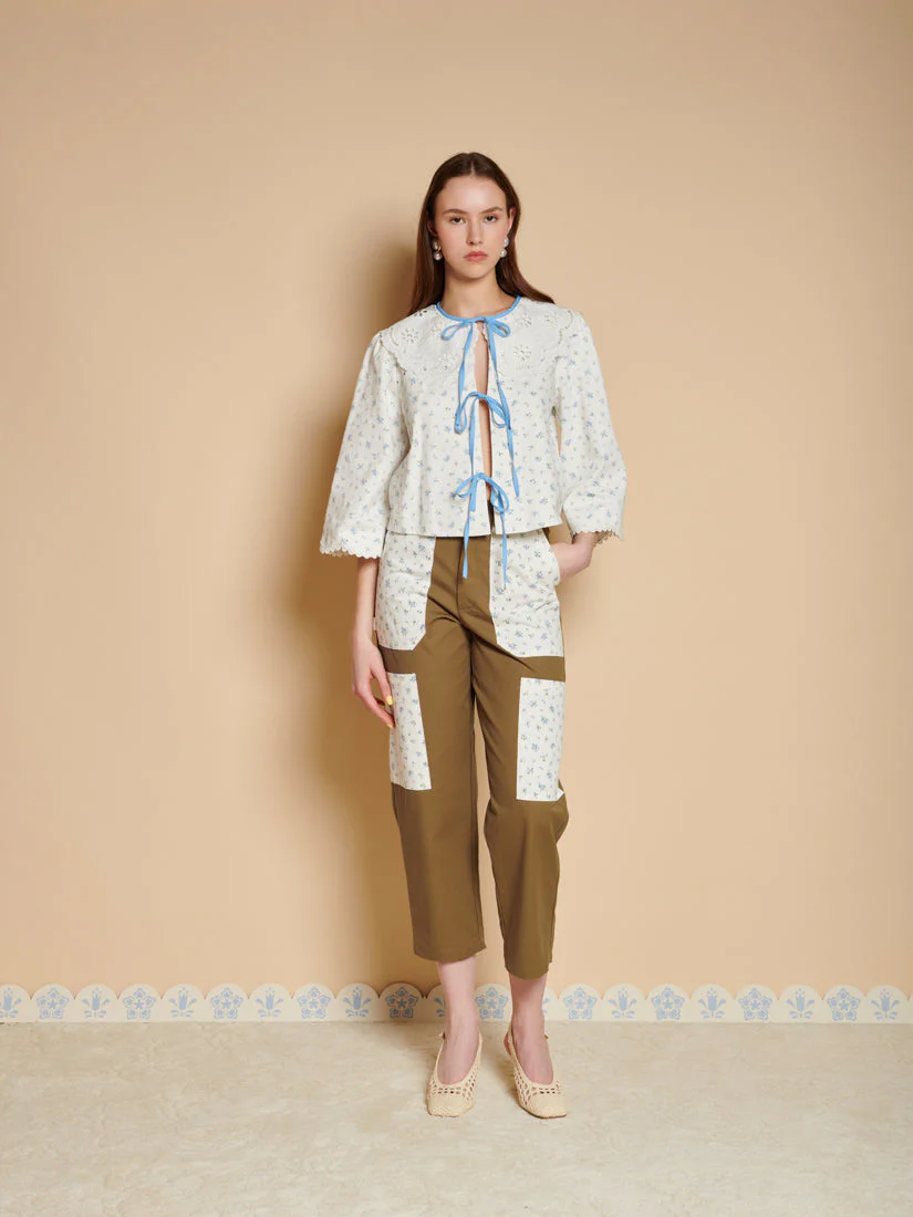 Dalarna Ditsy Bow Top - Image 4