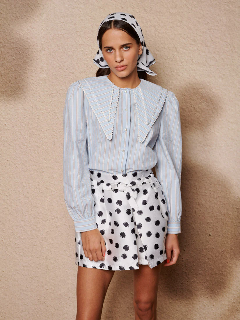 Dawn Stripe Double Collar Shirt