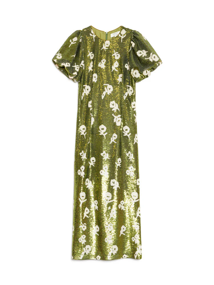 <b>DREAM</b> Èclat Floral Sequin Midi Dress - Image 7