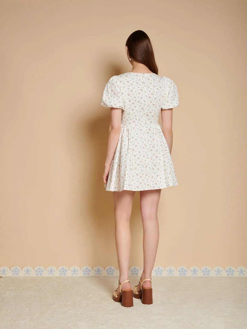 Elin Ditsy Mini Dress - Image 3