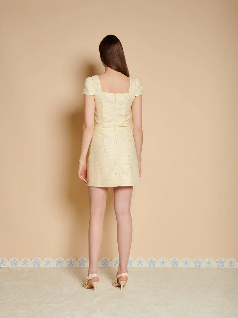 Ella Tweed Mini Dress - Image 3