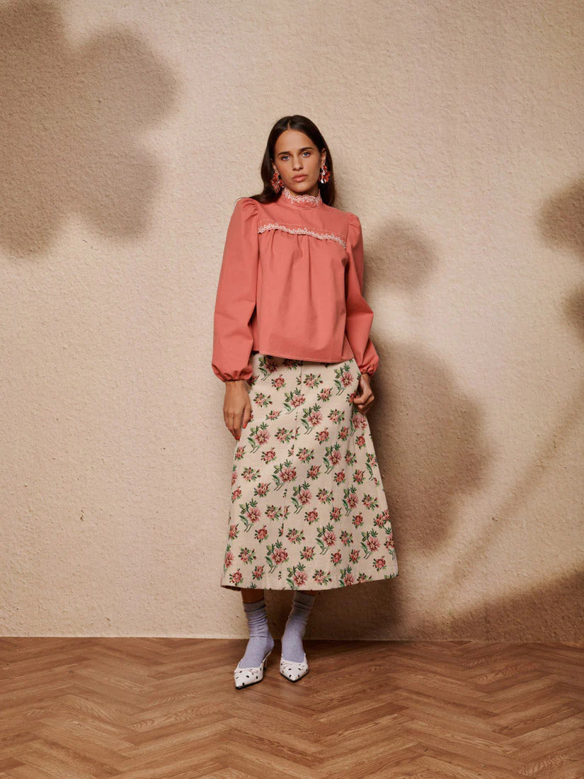 Ember Tapestry Midi Skirt - Image 4