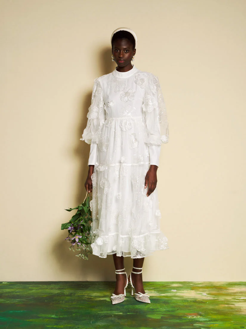 <b>DREAM</b> Fleur Blanche Embellished Maxi Dress - Image 4