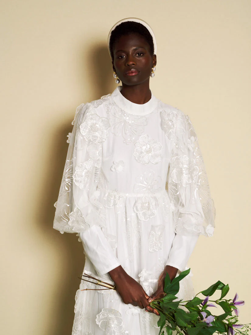 <b>DREAM</b> Fleur Blanche Embellished Maxi Dress - Image 5