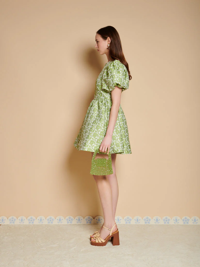 Freja Jacquard Mini Dress - Image 2