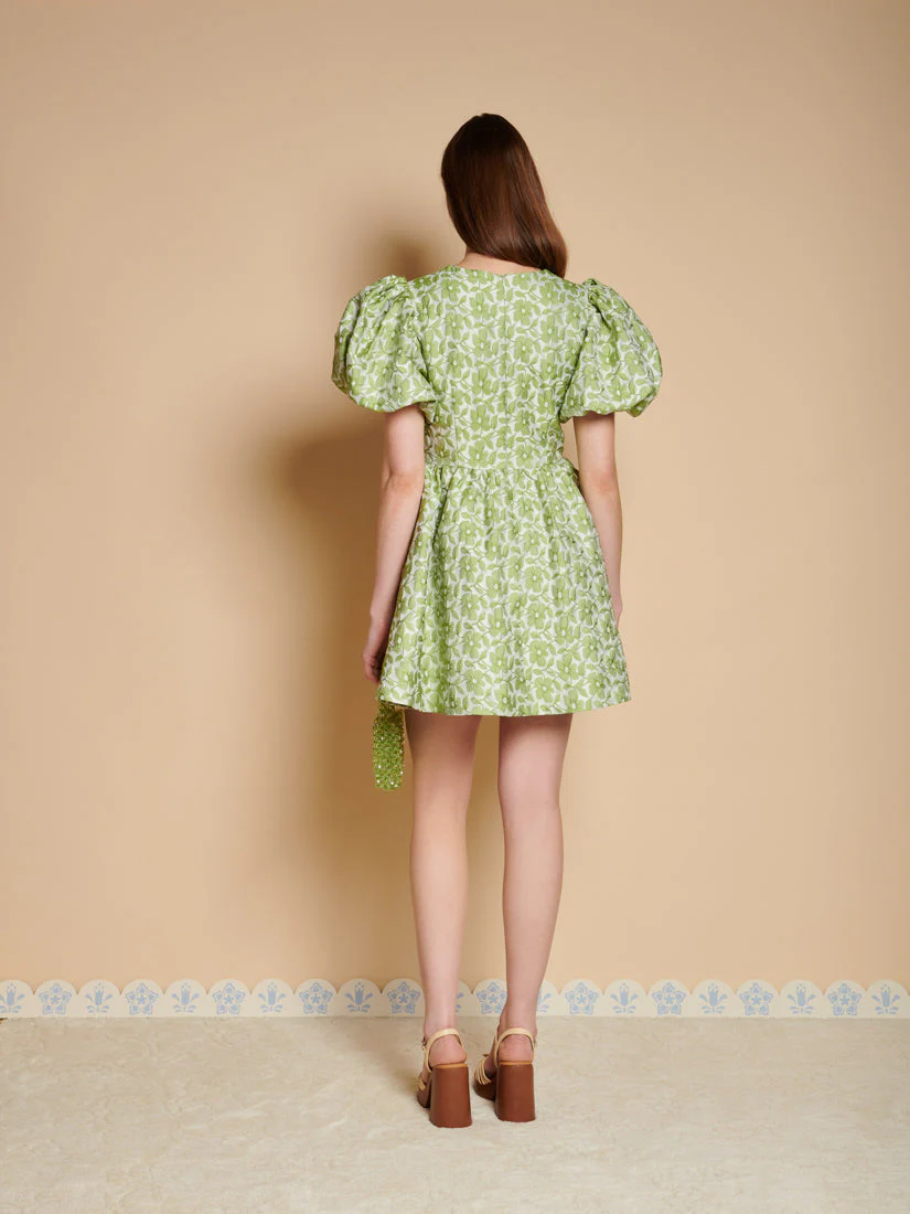 Freja Jacquard Mini Dress - Image 3