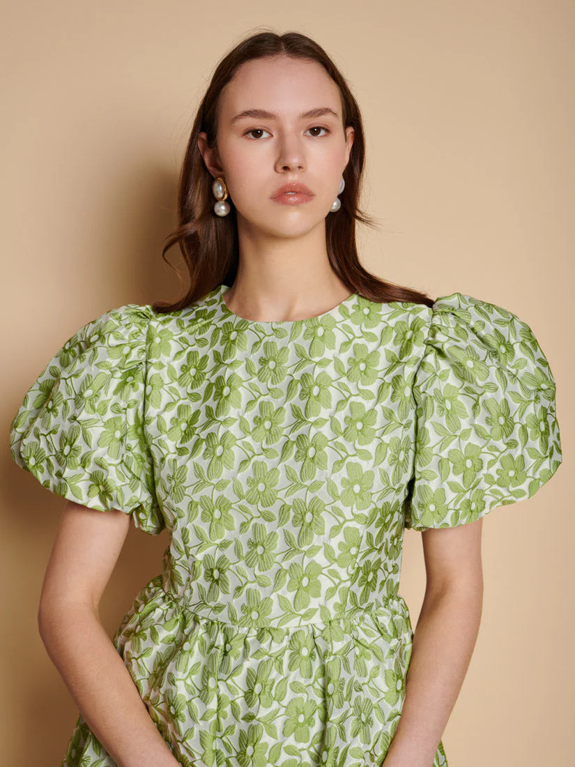 Freja Jacquard Mini Dress - Image 5