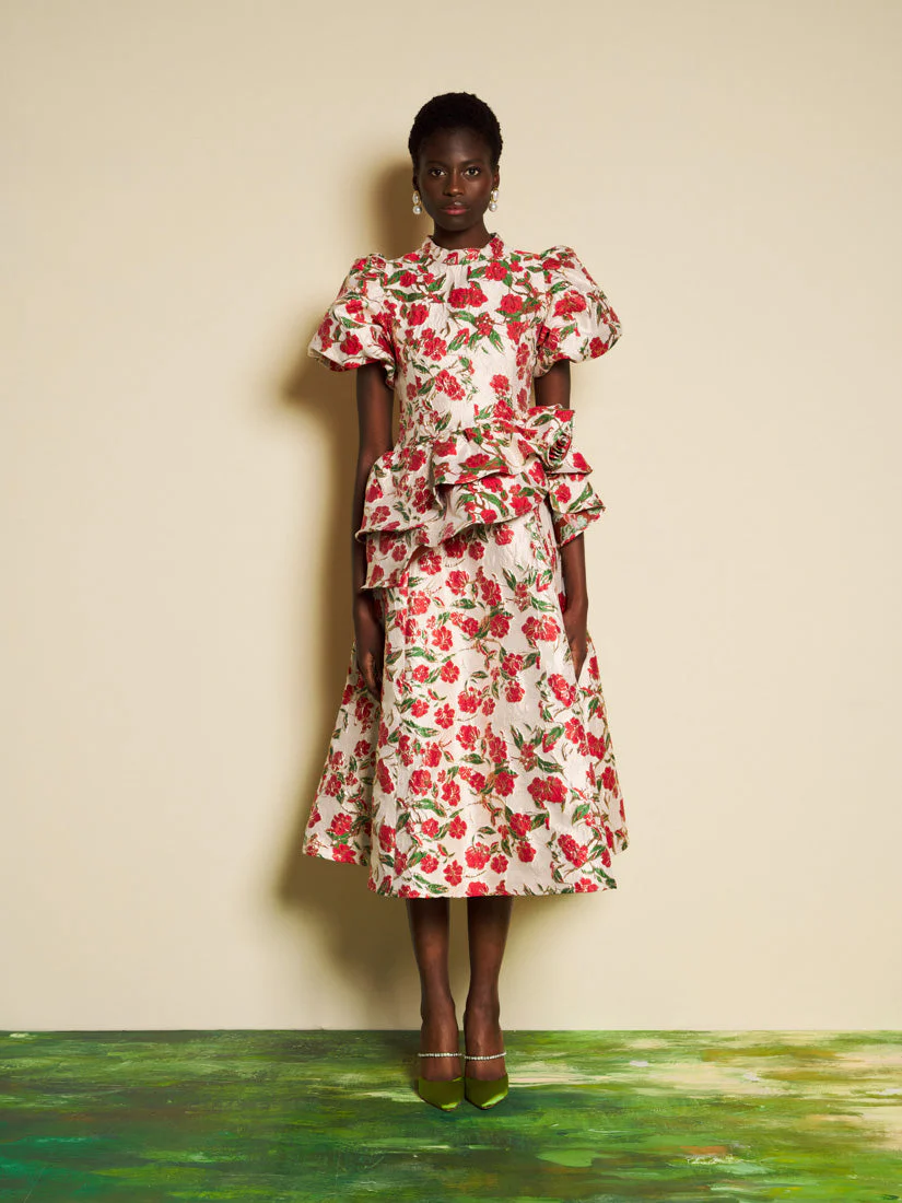 <b>DREAM</b> Giverny Jacquard Midi Dress - Image 4