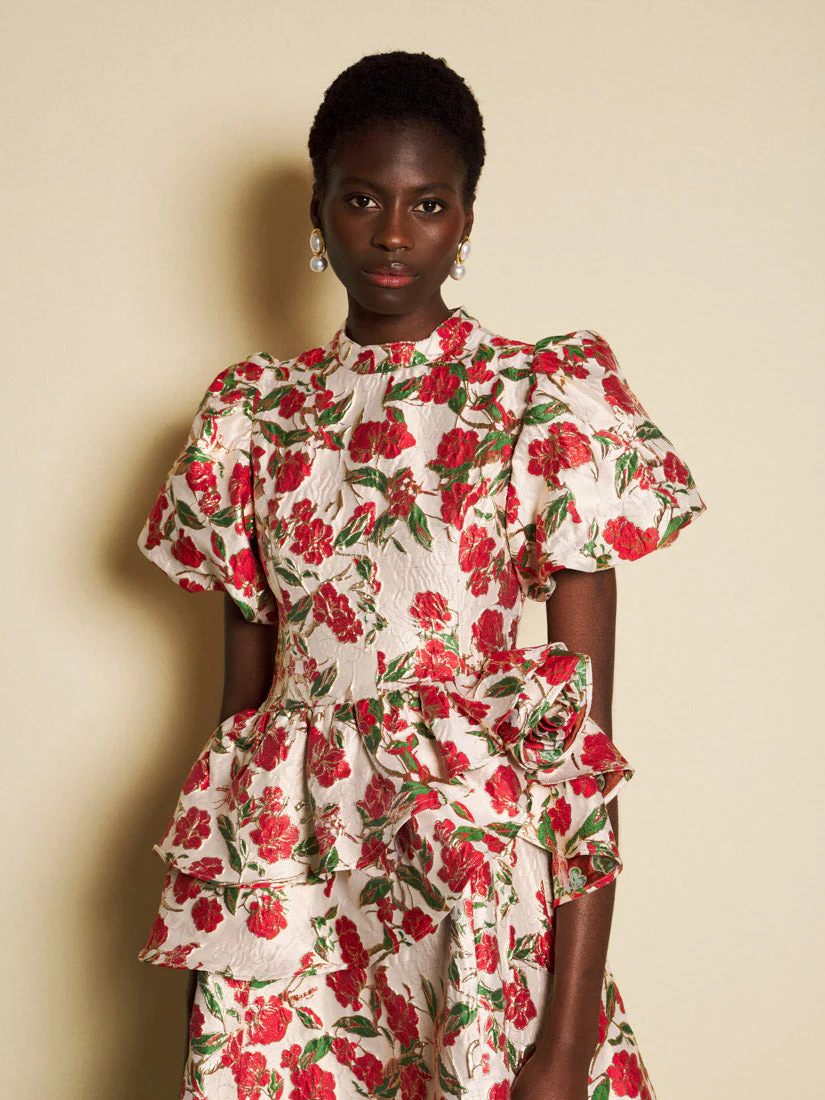 <b>DREAM</b> Giverny Jacquard Midi Dress - Image 5