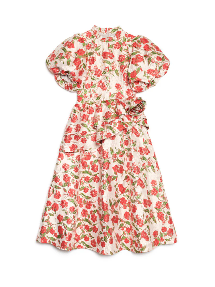 <b>DREAM</b> Giverny Jacquard Midi Dress - Image 8