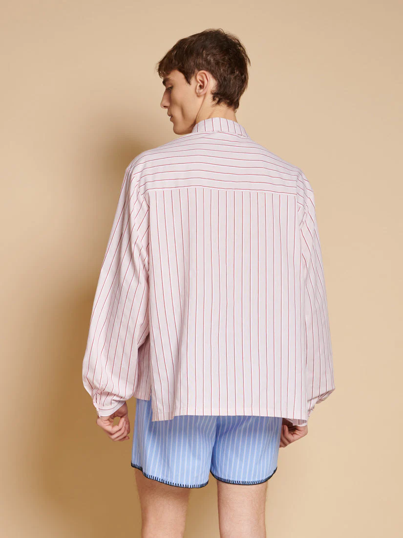 Henrik Stripe Bow Shirt - Image 6