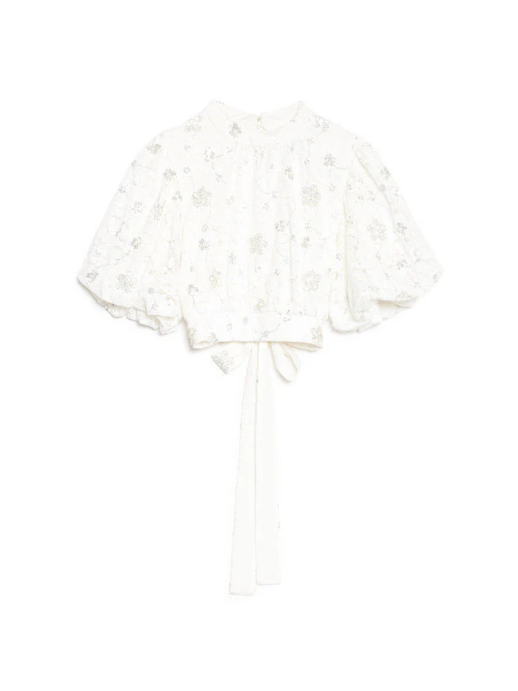 <b>DREAM</b> Jardin Sequin Lace Top - Image 7