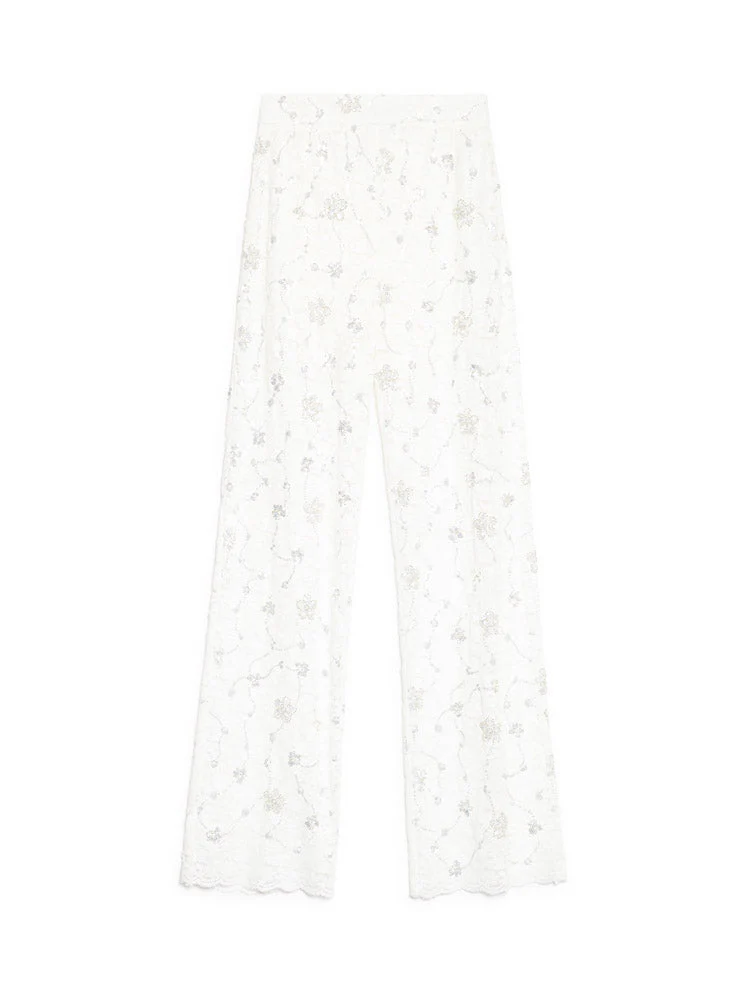 <b>DREAM</b> Jardin Sequin Lace Trousers - Image 7