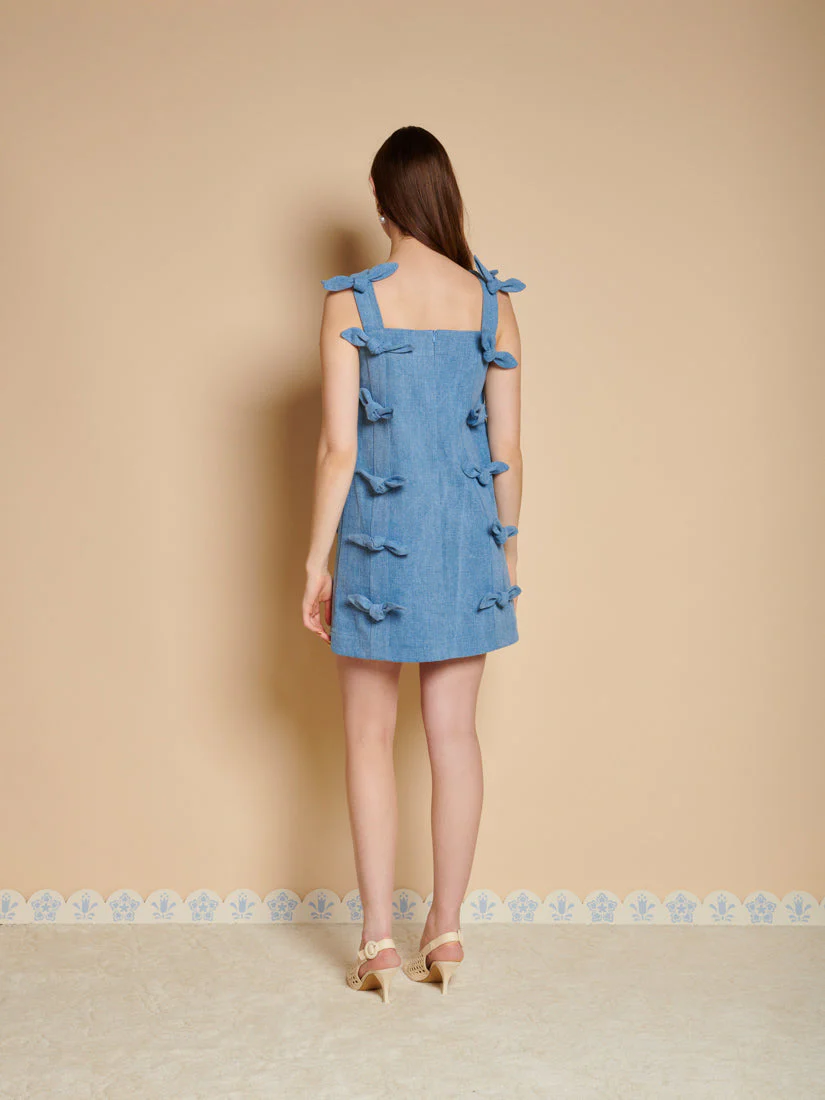 Larsson Bow Mini Dress - Image 3