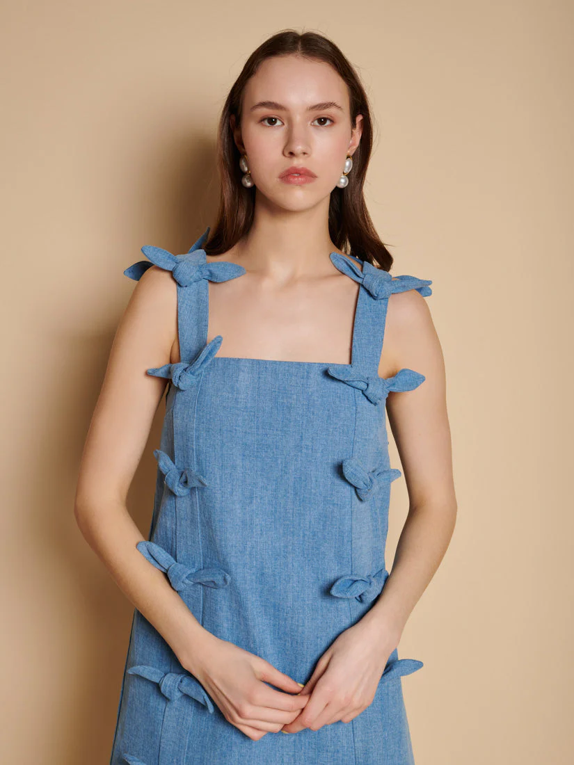 Larsson Bow Mini Dress - Image 5