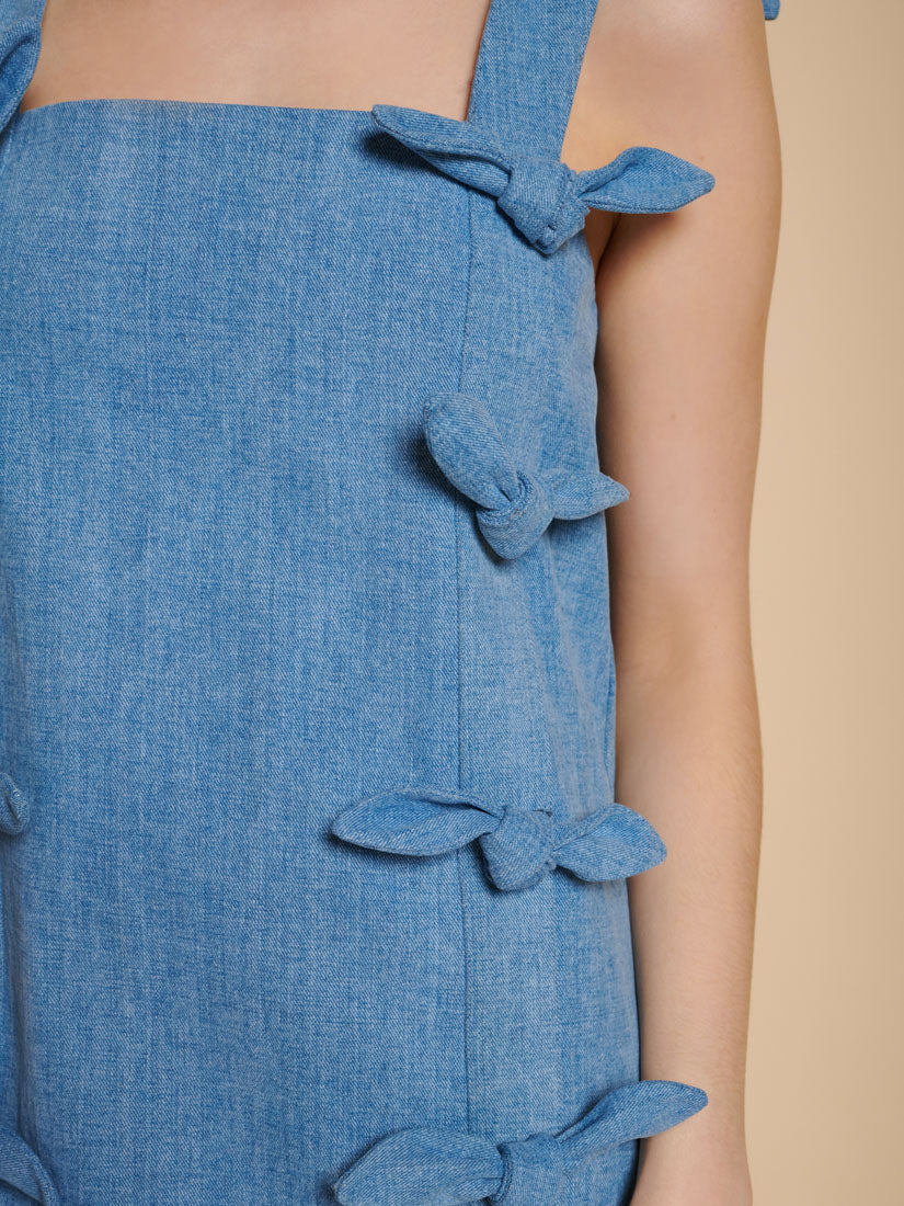 Larsson Bow Mini Dress - Image 6