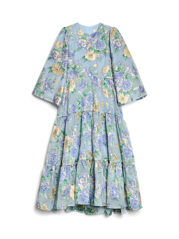 <b>DREAM</b> Lilt Floral Jacquard Maxi Dress - Image 7