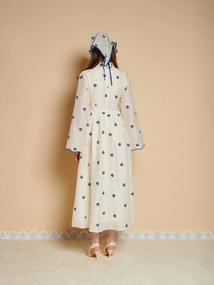 Livia Embroidered Midi Dress - Image 3