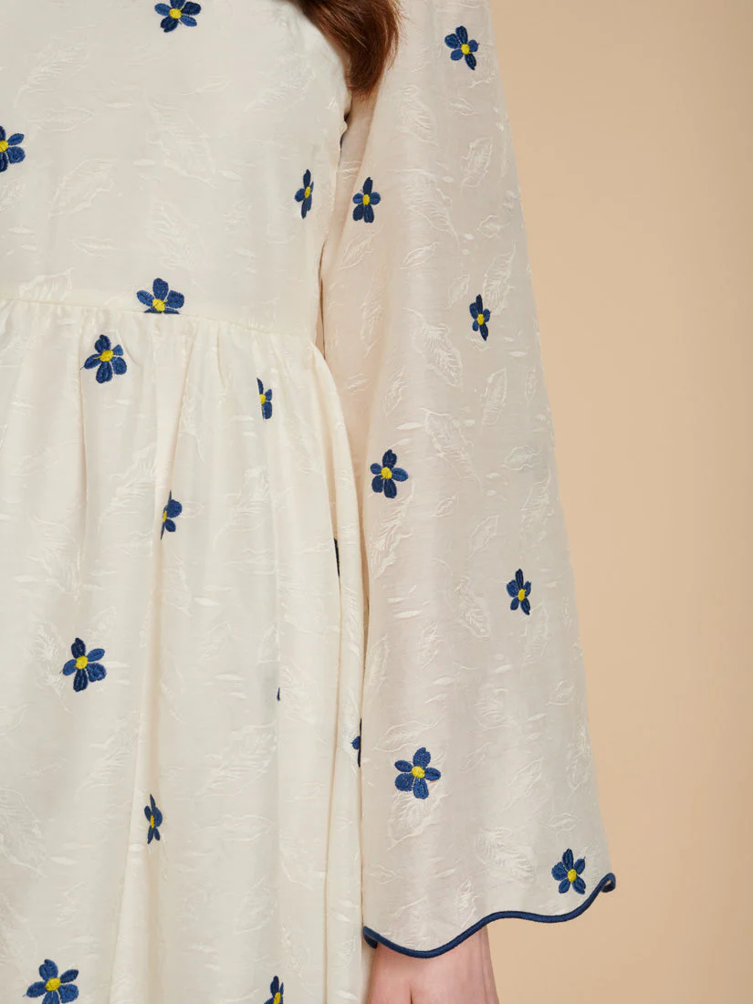 Livia Embroidered Midi Dress - Image 6