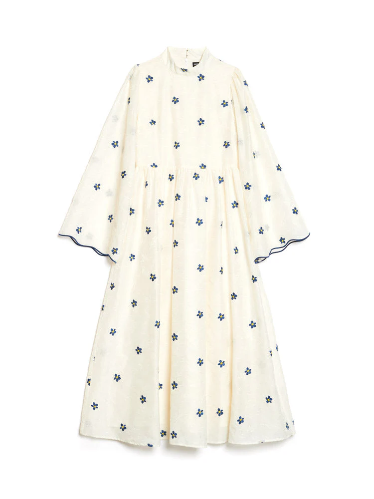Livia Embroidered Midi Dress - Image 7