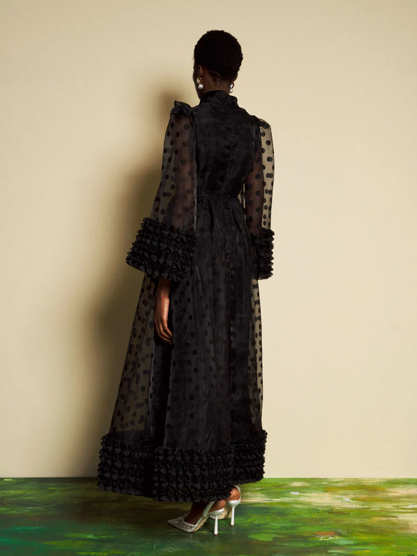 <b>DREAM</b> Margaux Spot Organza Maxi Dress - Image 3