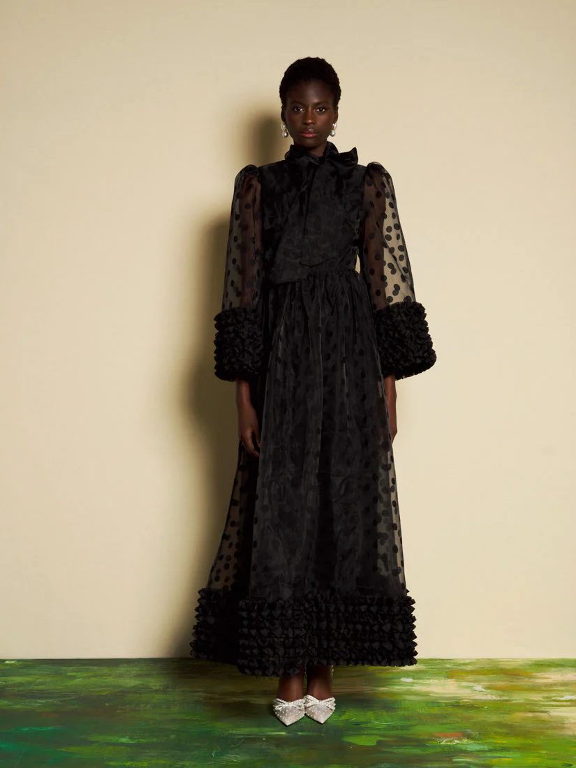 <b>DREAM</b> Margaux Spot Organza Maxi Dress - Image 4
