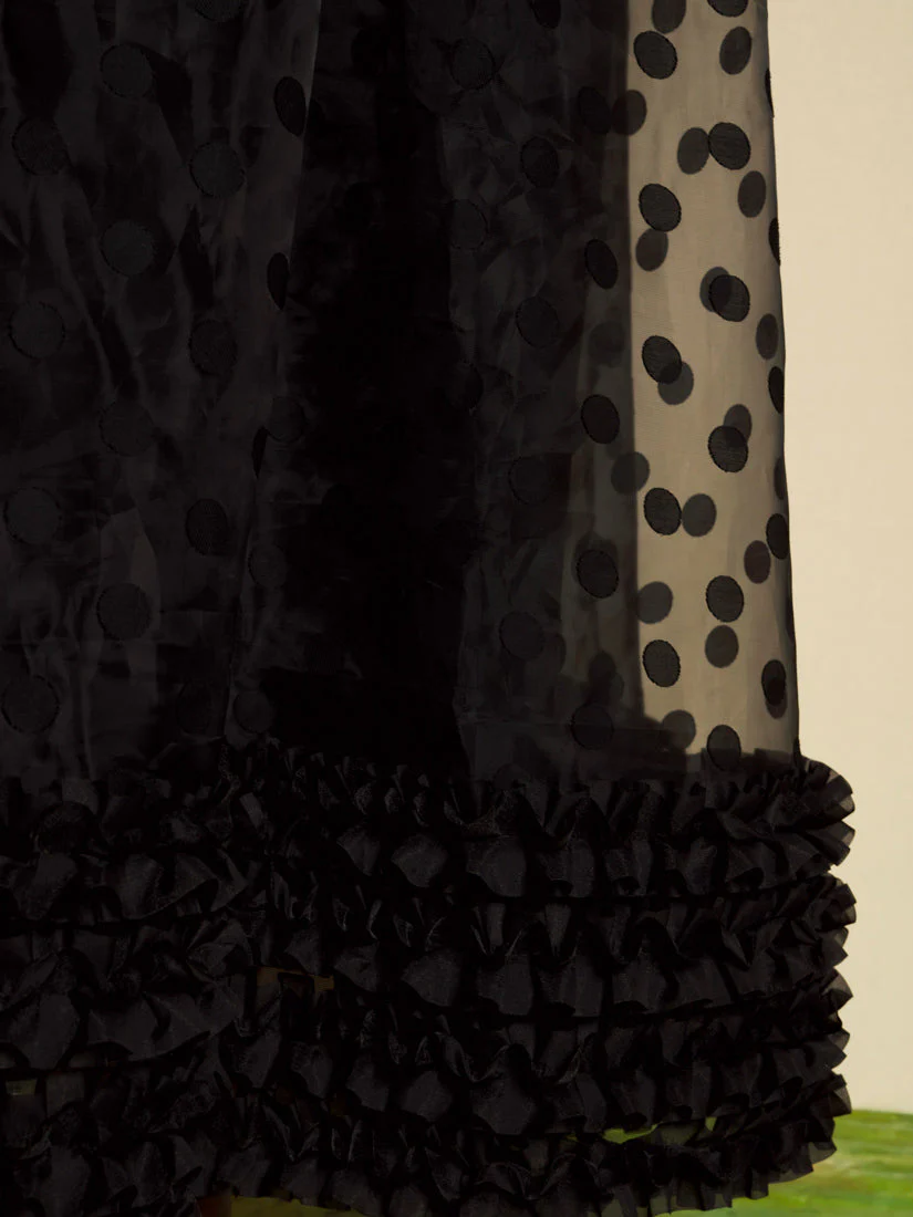 <b>DREAM</b> Margaux Spot Organza Maxi Dress - Image 6
