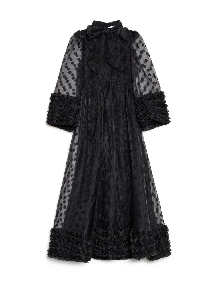 <b>DREAM</b> Margaux Spot Organza Maxi Dress - Image 7